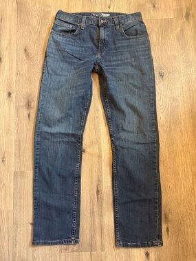 Carhartt Men’s Straight Leg Jeans in Dark Blue